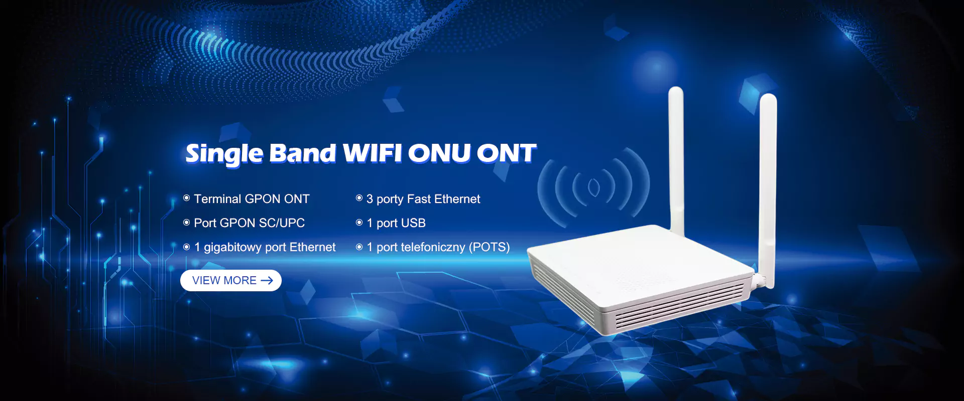 Fornitore di wifi ont ont single band